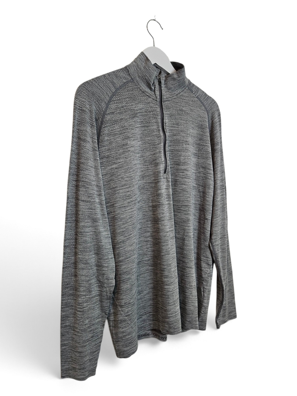 Lululemon Men's XL Metal Vent Tech Half Zip Pullover Running Training Gray Black